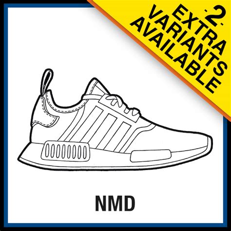 Adidas Nmd Sneaker Coloring Pages Created By Kicksart