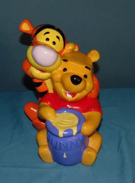 Vintage Disney Winnie The Pooh And Tigger Ceramic Cookie Jar 35 00 Picclick