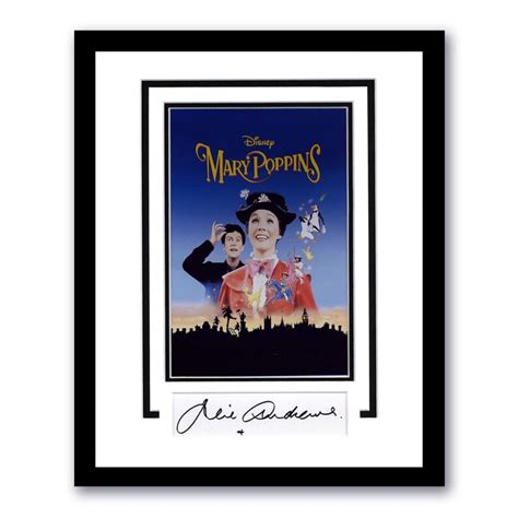 Julie Andrews Mary Poppins Autograph Signed Custom Framed 11x14 Display F Etsy
