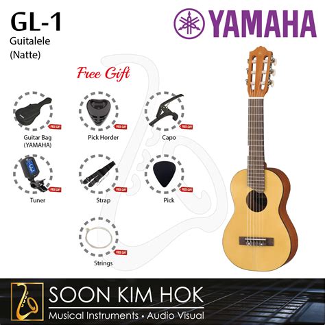 Yamaha Gl Spruce Top Guitalele With Yamaha Gigbag Natte Gl