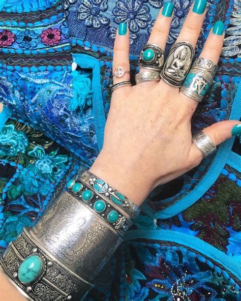 Turquoise 💙🦋🌀ॐ ॐ Bohemian Jewelry Jewelery Indian Jewelery