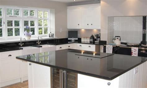Black Granite Worktops for Kitchens | Black Sparkle Worktops