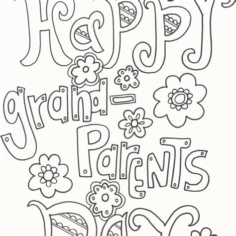 Show your grandparents how much you love them with a gift from the heart. Free, Printable Grandparents Day Coloring Pages