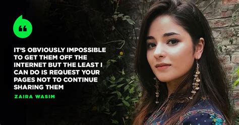 Zaira Wasim Requests Fans To Take Down Her Pics Says Shes Starting A