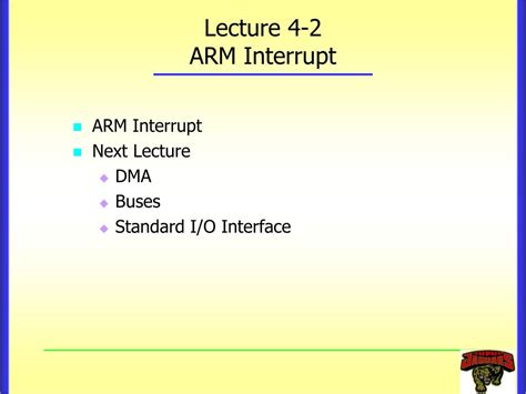 Ppt Lecture 4 2 Arm Interrupt Powerpoint Presentation Free Download