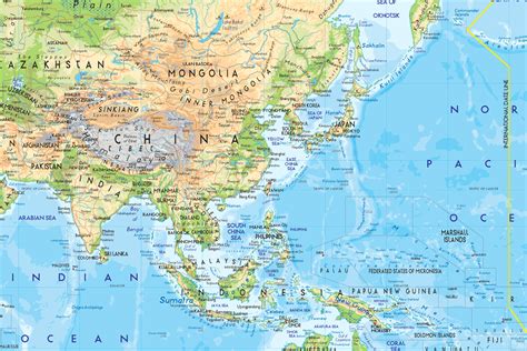 Asia Map Wallpapers Top Free Asia Map Backgrounds Wallpaperaccess