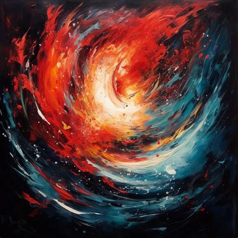 Cosmic Explosion Painting Backgrounds Midjourney Prompt