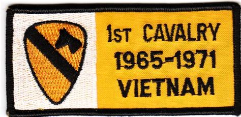 1st Cavalry Division 1965 1971 Vietnam Iron On Patch Murphs Militaria