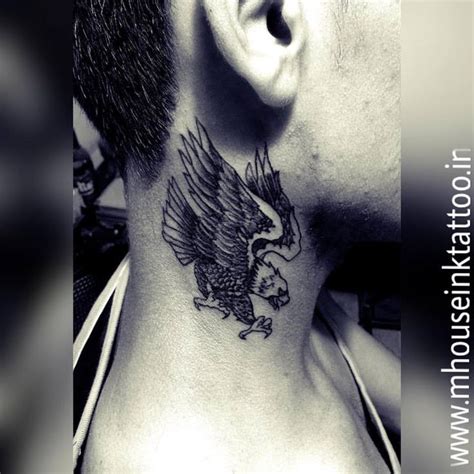 Eagle Tattoo On Neck Neck Tattoo Ink Tattoo Tattoos