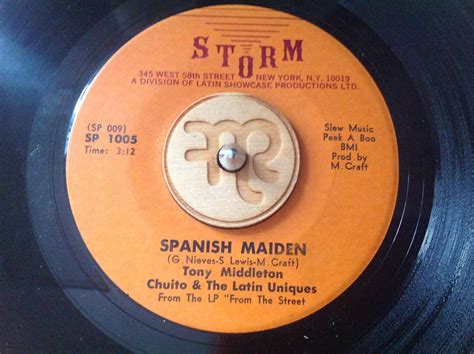 Tony Middleton Spanish Maiden Soul Source