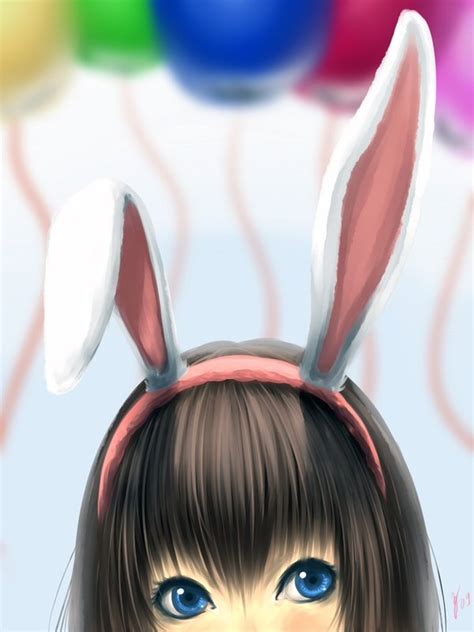 Anime Bunny Ears Cute Girl Image 616127 On