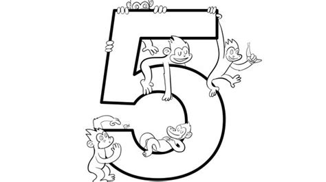 Five little monkeys jumping on the bed printable activity. Per bimbi numero cinque disegni da colorare - disegni da ...