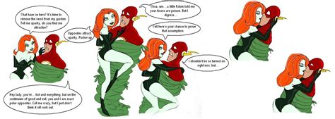 Poison Ivy And The Flash By Lily Pily On Deviantart