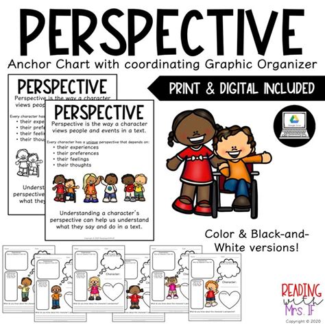 Perspective Anchor Chart With Graphic Organizer Print And Digital
