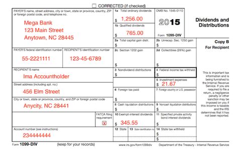 1099 Income Tax Form