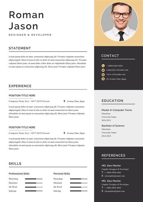 Resume template, professional resume template, project manager resume template for word and pages, creative, modern resume design, cv design. Finance Manager Resume Template Word format (doc) | CV ...