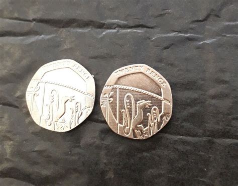 Royal Mint Bronze Coloured 20p Coinrare Error Ebay