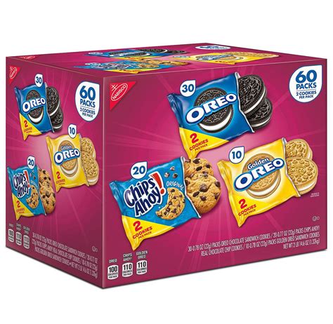 Nabisco Food Group Cookie Variety Pack Assorted Flavors 077 Oz Pack