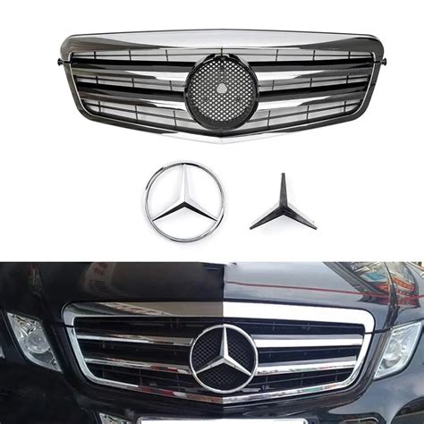 Buy Vakabva Mercedes Benz Grill Black Chrome Grille Front Bumper Grill