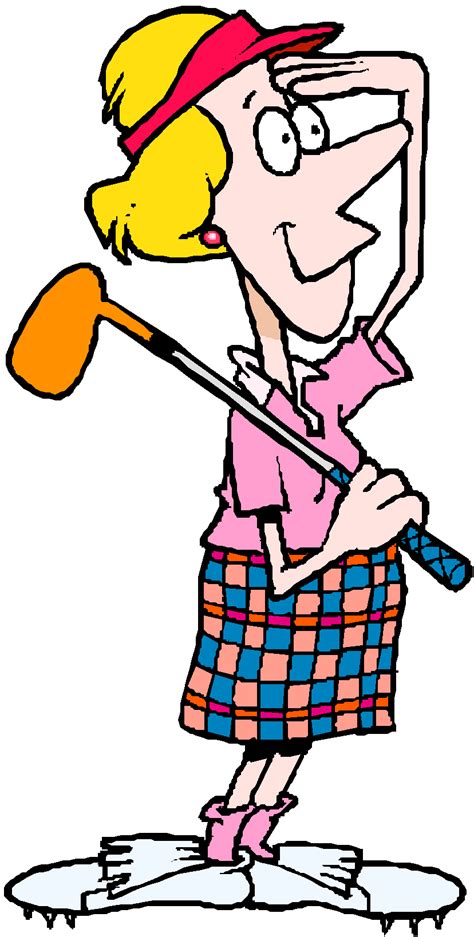 Female Golfers Clipart