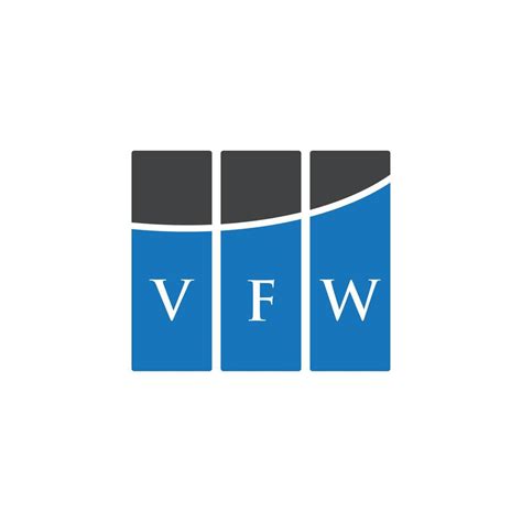 Vfw Letter Logo Design On White Background Vfw Creative Initials