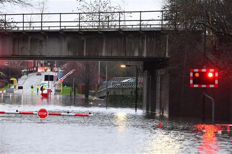 storm christoph causes flooding across merseyside liverpool echo
