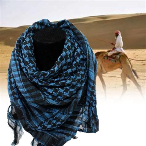Foulards 100 Coton Épais Muslim Hijab Shemagh Tactical Désert Foulard Arabe Foulard Arabe