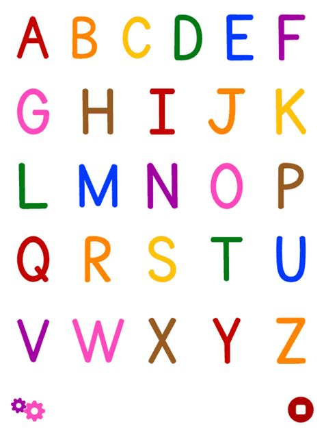 Colorful Abc Alphabet Flashcard For Kindergarten Kids