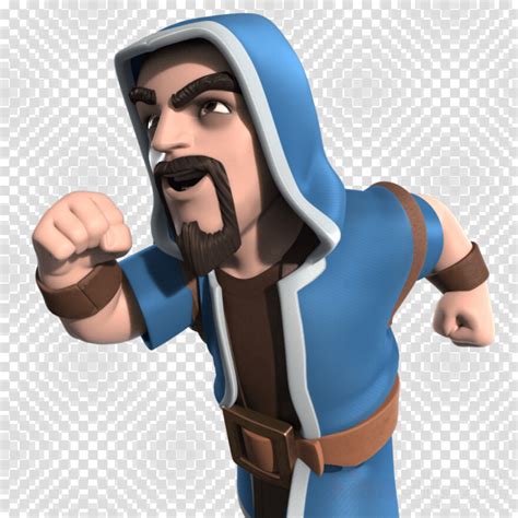 Clash Royale Clash Of Clans Wizard Png Png Download 900x900