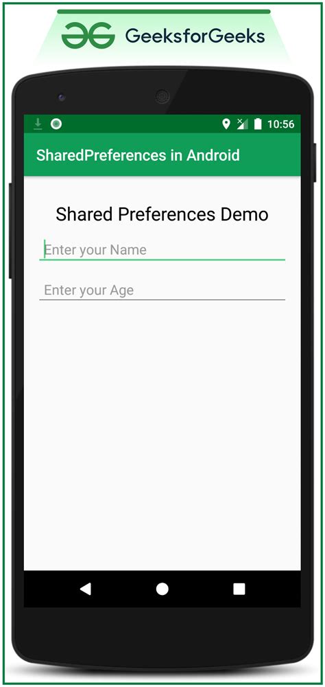 Shared Preferences In Android With Example Geeksforgeeks
