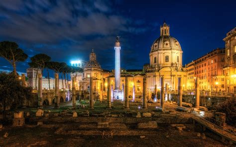 White Concrete Cathedral City Rome Italy Hd Wallpaper Wallpaper Flare