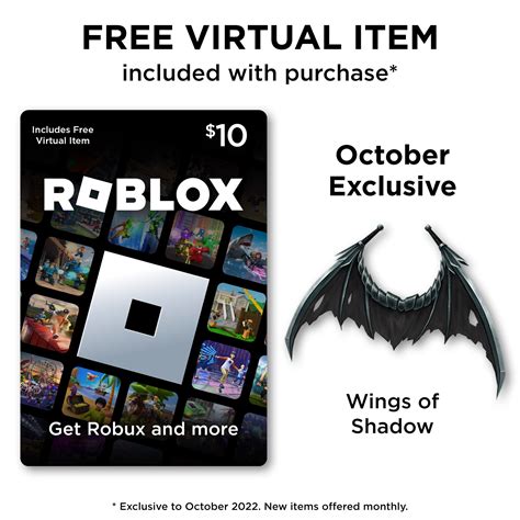 Roblox 10 Digital T Card Includes Exclusive Virtual Item Digital