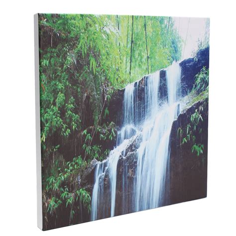 3 Cascade Large Waterfall Framed Print Painting Canvas Wall Art Picture