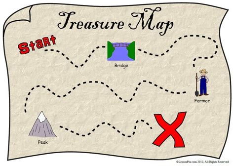 Free Printable Treasure Hunt Maps For Kids Kid Stuff Pinterest 6