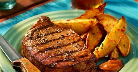 Grilled Steaks With Potato Wedges Recipe Eat Smarter Usa