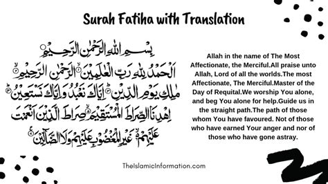 Surah Fatiha Surah Nasr Surah Falaq Surah Ikhlas Translation In English