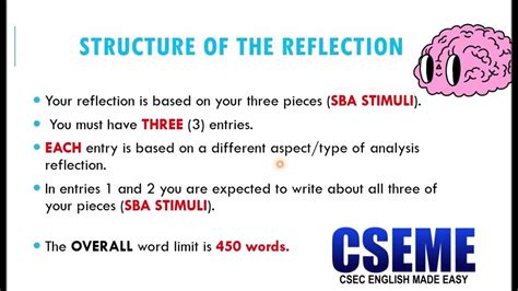The Structure Of The English A And B Sba Reflection Lesson 4 Youtube