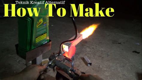 How To Make An Oil Burner Using A Used Spray Gun Youtube
