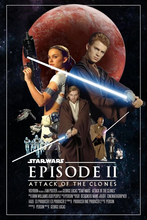 Star Wars Episode Ii Attack Of The Clones Movie Poster Image