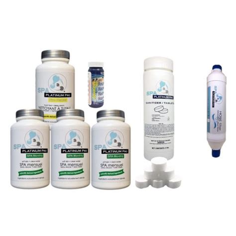 Spa Water Treatment Start Up Kit Spa Platinum Pro Hot Tub Spa And Pool Products All Made