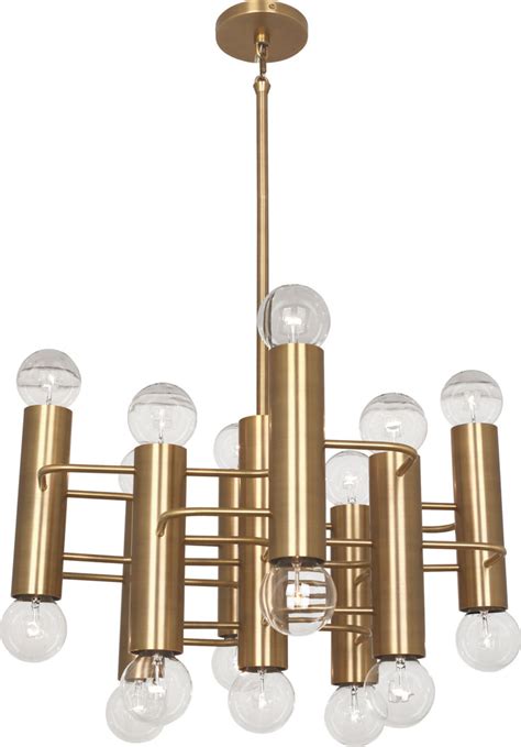 Robert Abbey Wb903 Jonathan Adler Milano Modern Warm Brass Mini