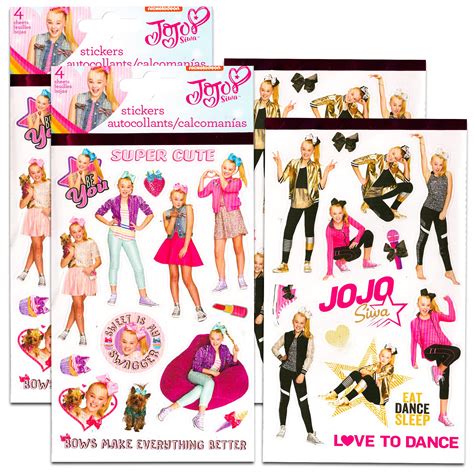 Jojo Siwa Party Favors Bundle Jojo Siwa Stickers Set 300 Jojo Siwa