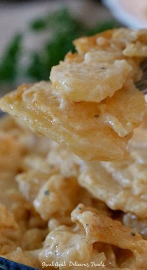 In the crock pot, ingredients: Crock Pot Cheesy Scalloped Potatoes are an easy crock pot ...