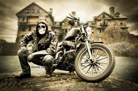 Real Ghost Riding Biker Art Harley Bikes Cool Bikes