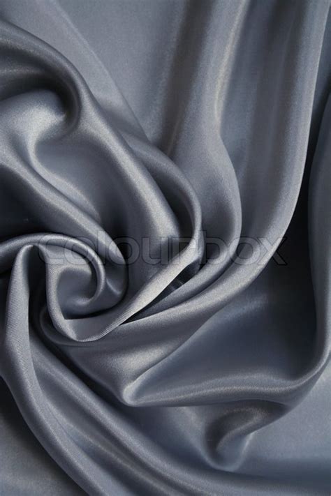 Smooth Elegant Silvery Grey Silk Can Stock Image Colourbox