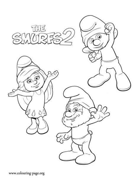 We have collected 38+ papa smurf coloring page images of various designs for you to color. The Smurfs - Smurfette, Clumsy and Papa coloring page
