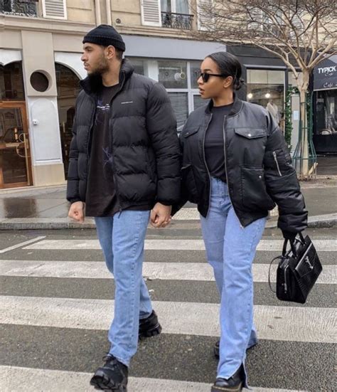 Pin By 𝓩𝓾𝓵𝓮𝓶𝓪🌶 On Journaling In 2020 Matching Couple Outfits Couple Outfits Cute Black Couples