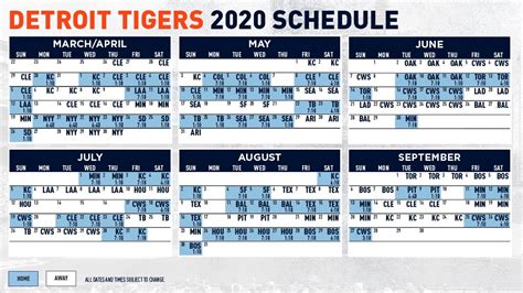Detroit Tigers Preseason Schedule Browns Schedule