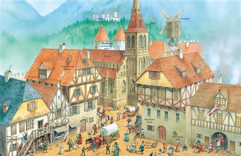Medieval Town Life Q Files Encyclopedia Medieval Town Medieval