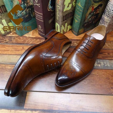 Sipriks Luxury Bespoke Mens Handmade Welted Shoes Imported Genuine